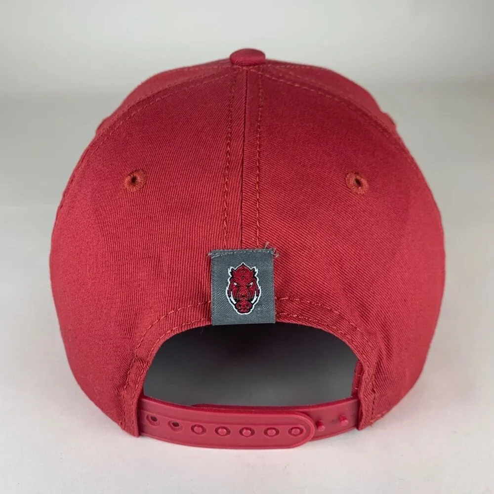 Arkansas Razorbacks NCAA Red Gray Captivating Snapback Hat